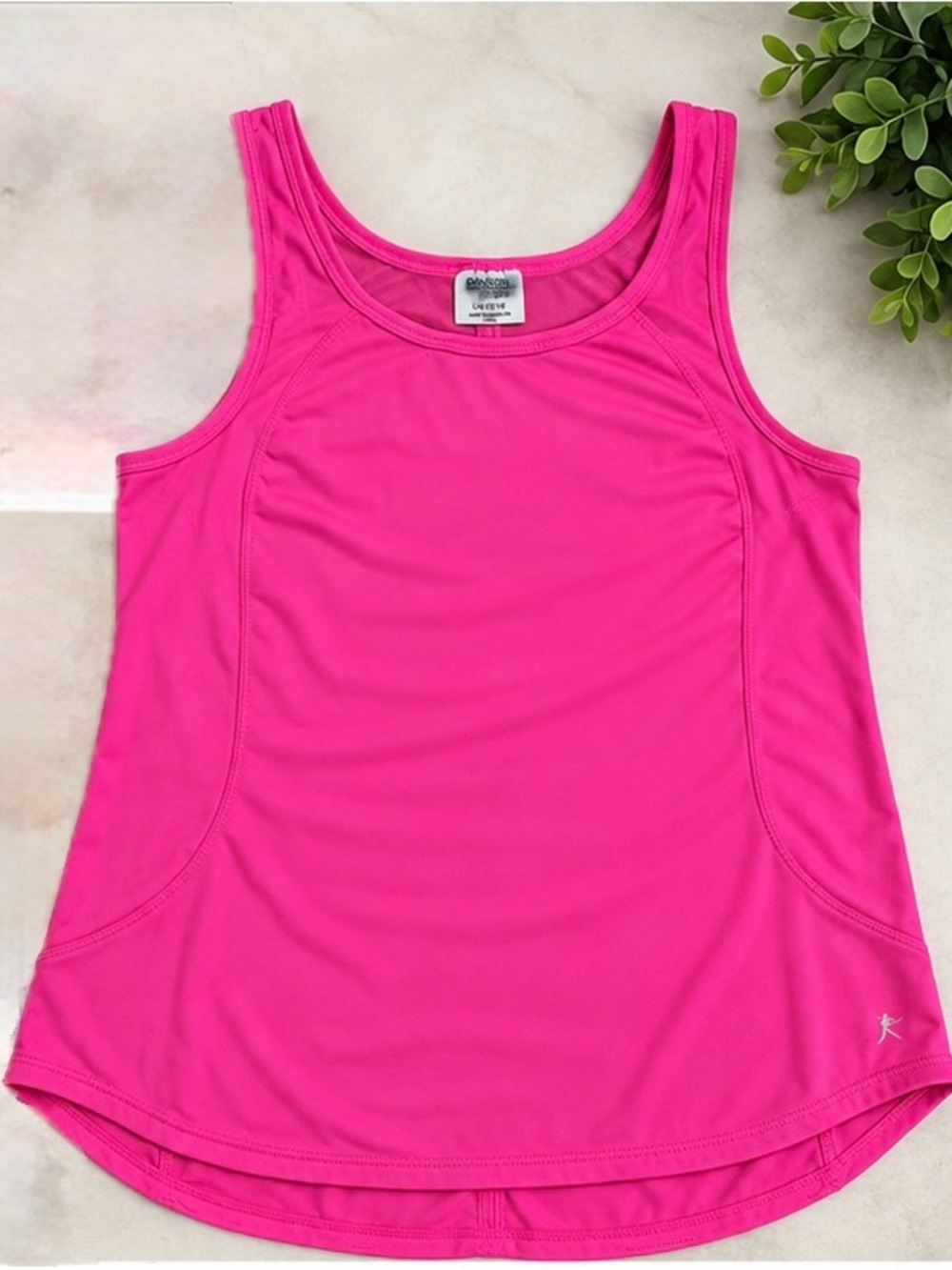 Danskin Now Women’s Large 12-14 Hot Pink Athletic Workout Tank Top